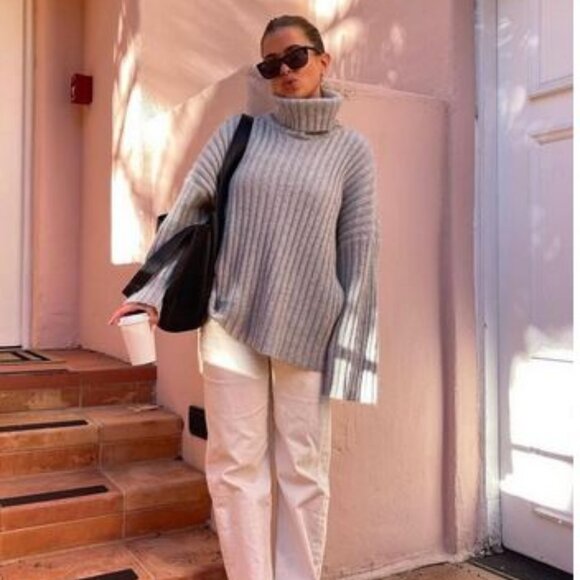 LUXURY ITALY Cashmere sweater Oversize NEW - Picture 4 of 16